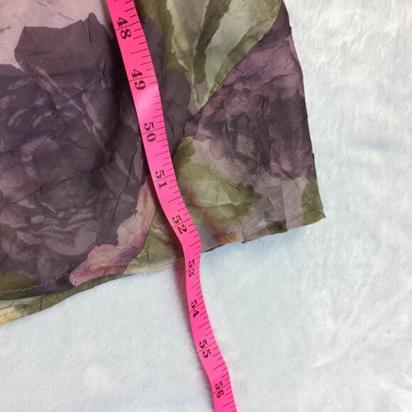 K Studio Midi A-line Dress Sz 14 Woman Purple Floral Cottage Romantic Sleeveless - Picture 13 of 14